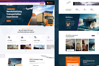 create logistics, trucking, freight, dispatch, moving company website
