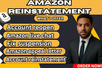 reinstate amazon account fix section 3 suspension appeal letter account reopen