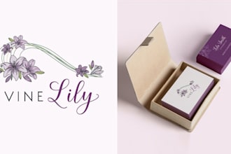 make beauty flower logo, floral, botanical, hair and t shirt design