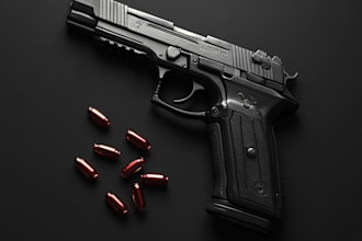 do a 3d weapon illustration for gaming