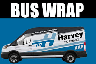 make awesome wrap designs of  van wrap, truck wrap and bus wrap