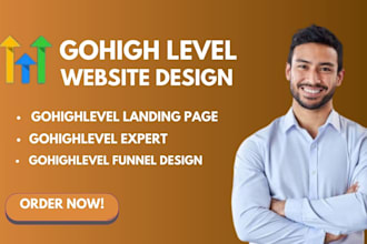 build go high level sales funnels, landing pages and website as ghl expert