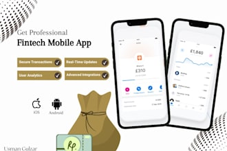 build classic fintech app, cash app, wallet app, loan app