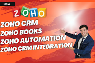setup automation and migrate data on zoho crm, zoho integration, zoho workflow