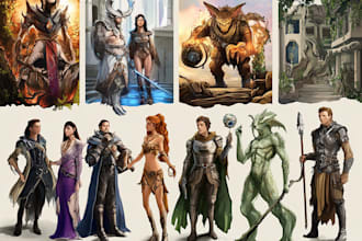 create dragon creature illustration,character design for you