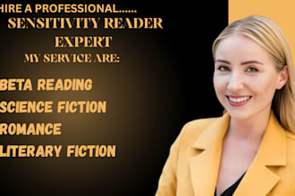beta read a  science fiction, romance literary fiction sensitivity reader