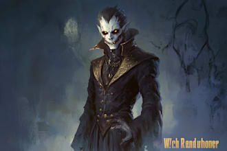 do a fantasy horror character art for you