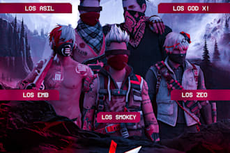 design stunning esports posters and team banners