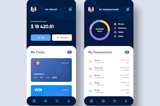develop crypto tracking app, coin tracker website similar to blockfolio
