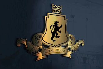 design vintage luxury, heraldic, crest, and emblem logo