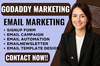 godaddy email marketing godaddy email campaign newsletter email automation goddy