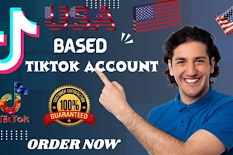create USA based tiktok account