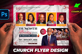 do event flyer, business, church, club, party, dj, concert flyer design in 5 hrs
