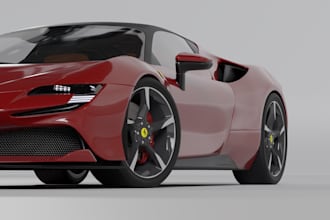 do 3d car modelling 3d vehicle and make realistic renders