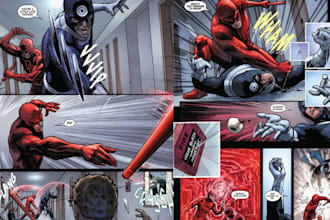 draw comic book illustration graphic novel manga storyboard nsfw comic design
