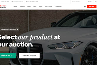 build squarespace car auction website online bidding website multi vendor websit
