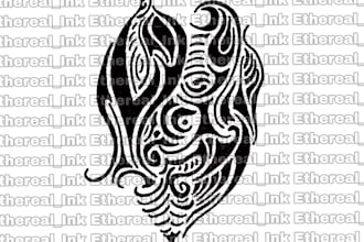 draw unique abstract illustrations with pen and ink