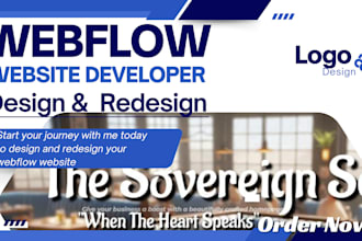 develop or redesign webflow website, landing page, webflow expert