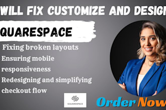 design squarespace navigation checkout menu SEO speed optimization fix layout