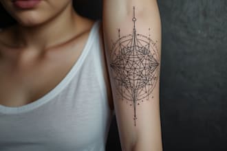 do minimal linework tattoo design for you