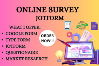 create online survey form google form jotform typeform
