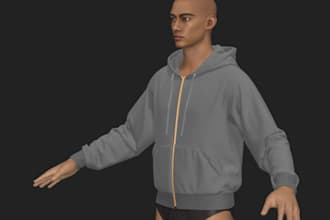make any 3d clothing mockups, clo 3d and marvellous design, product mockup