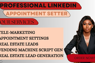 linkedin b2b appointment setter sales manager lead generation virtual assistant