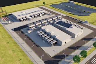 realistic 3d cgi server room, control room, ai data center and warehouse design