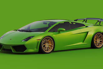 create 3d car models and automotive visualization in blender