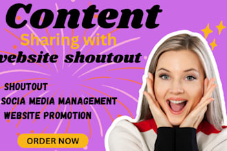 do content sharing promote your website with high quality backlink and shoutout