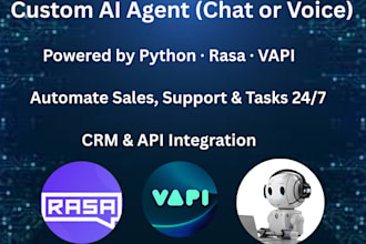 build python ai, ai chatbot, ai voice assistant, vapi, rasa, dialoglow, nlp