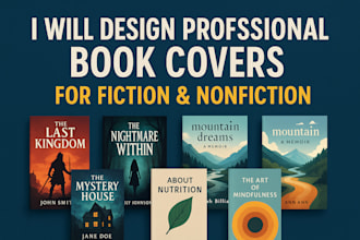 design professional book covers for fiction and nonfiction