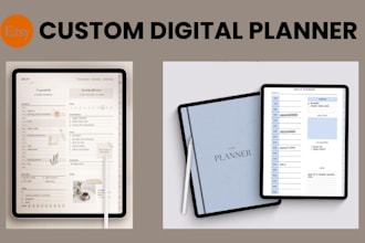 setup etsy digital product etsy digital planner setup etsy shop editable planner