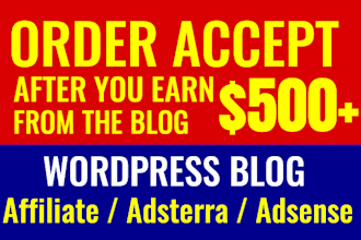 do make money online affiliate adsterra adsense wordpress blog to earn money