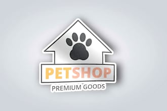 design pet dog cat animal veterinary clinic or pet care logo