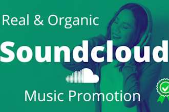 x2 organic soundcloud music promotion, music track submission