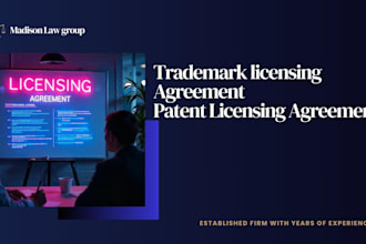 draft trademark licensing agreement, patent licensing agreement,