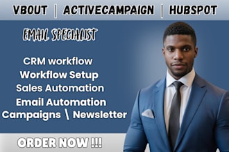hubspot crm website activecampaign automation email marketing vbout crm design