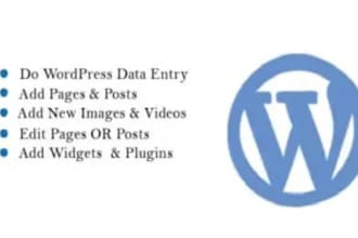 edit, update or add wordpress pages, blog posts and podcast