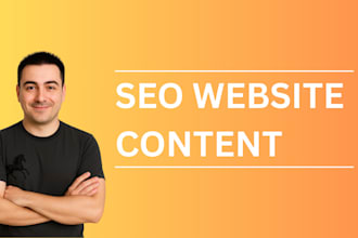 write SEO optimized content for your website