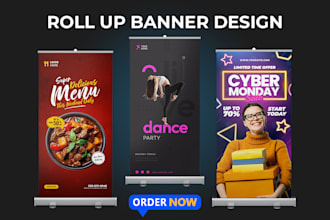 design roll up banner and retractable banner