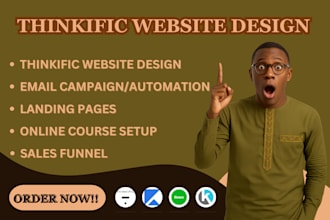 build online course website on kartra, kajabi and thinkific