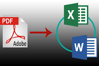 convert PDF and images to editable word or excel files