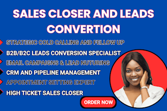 be your sales representative sales closing sales rep lead generation expert