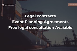 draft event planning agreements, influencer collaboration contracts