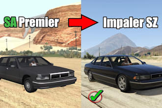 convert vehicle 3d model to gta 4 or gta 5 v or fivem
