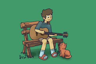 draw custom 2d cartoon characters, chibi art, and avatar