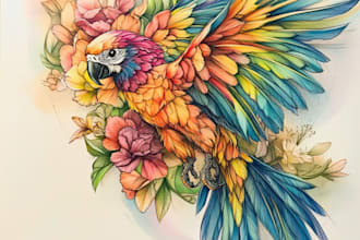 create a tattoo design for leg sleeve