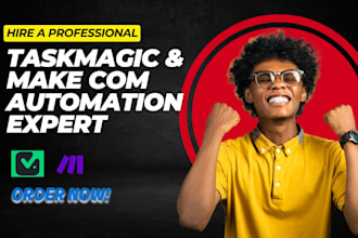 setup your taskmagic automation workflow using taskmagic made com n8n integromat