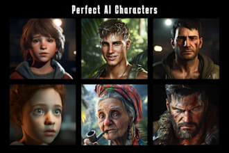 generate unique ai character portraits in any style